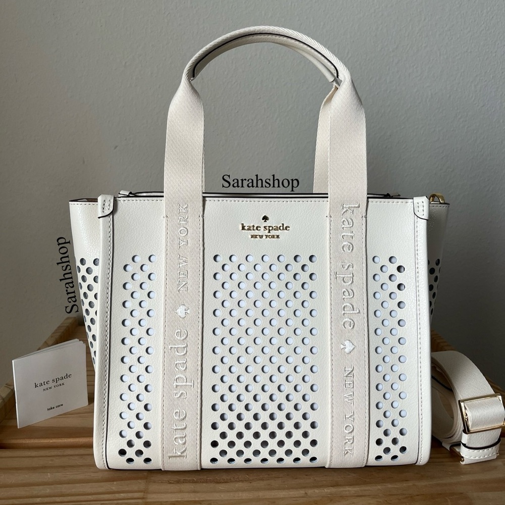 ♠️Kate Spade Kip Perforated Leather Small Tote